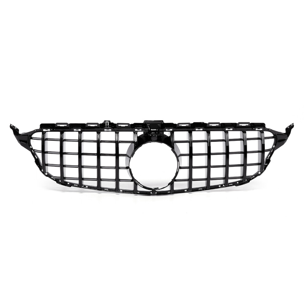 Gtr Grille For Mercedes Benz W205 C250 C350 C43 Amg 2015-2018 With Camera Hole 6906136558757