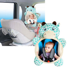 Espejo de seguridad para asiento trasero de bebé espejo retrovisor para automóvil vista trasera para bebé recién nacido y animal