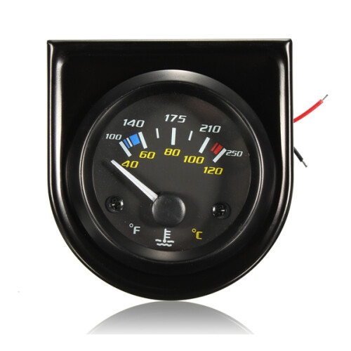 Medidor de Temperatura da Água do Carro 2 Polegadas para Sistema de 12 Volts Universal