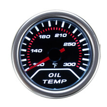 52mm 2 Inch Universele Auto Rooklens LED Wijzer Water Olie Temperatuur Meter