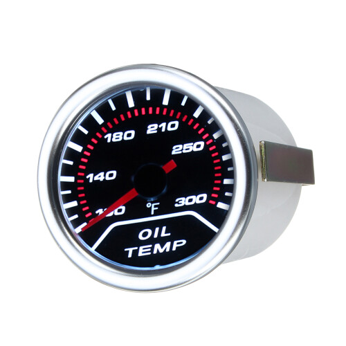 52mm 2 Polegadas Medidor de Temperatura de Água e Óleo com Lente Fumada LED Universal para Carro 1