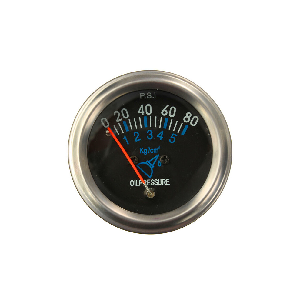 12V Dc Automotive Electrical Mechanical Fuel Oil Pressure Gauge Fg Black 304692428112