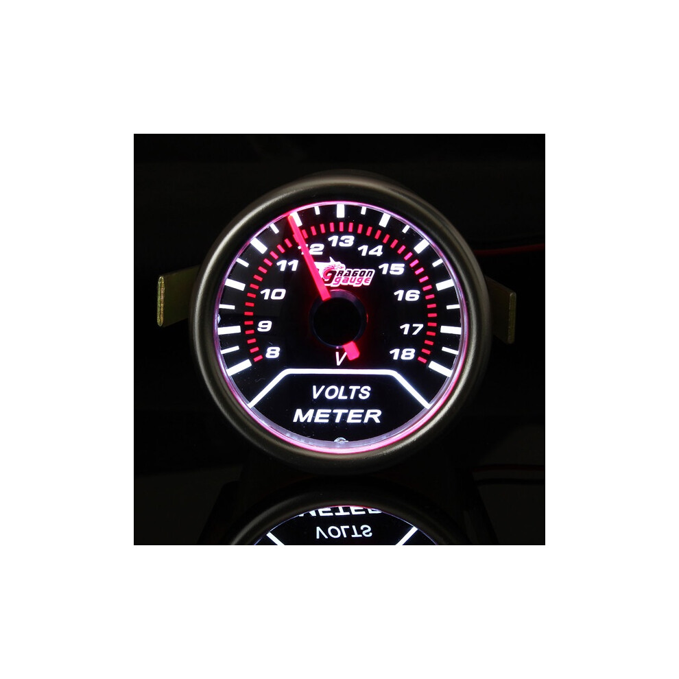 2 Inch 52Mm Universal Auto Led Voltage Car Volt Gauge 8 18V Meter Red 5056343957650