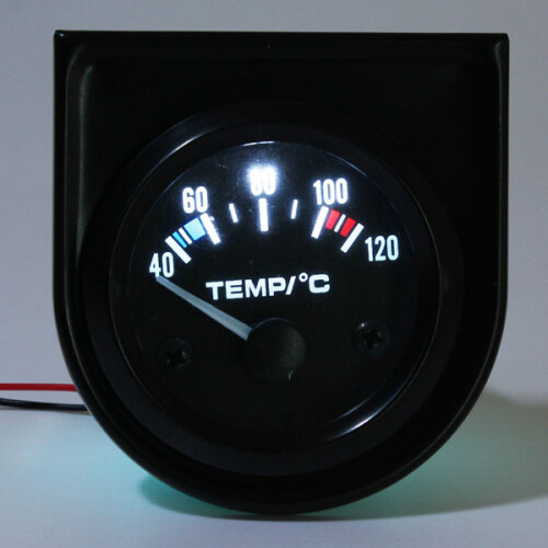 2Polegadas 52mm Medidor de Temperatura da Água Universal para Carro com Ponteiro 40-120 LED Branco