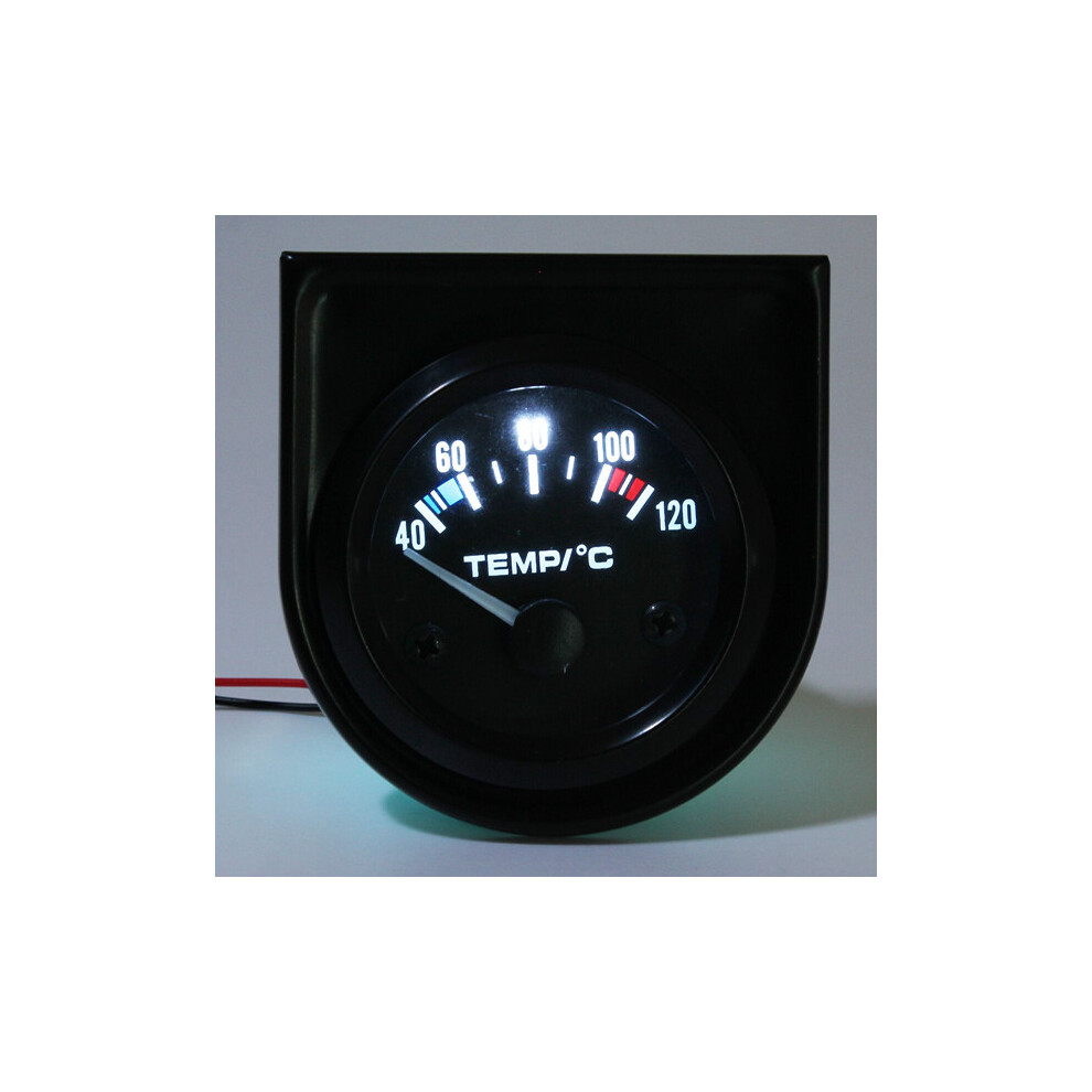 2Inch 52Mm Universal Car Pointer Water Temperature Temp Gauge 40-120 Led White 6213586005862