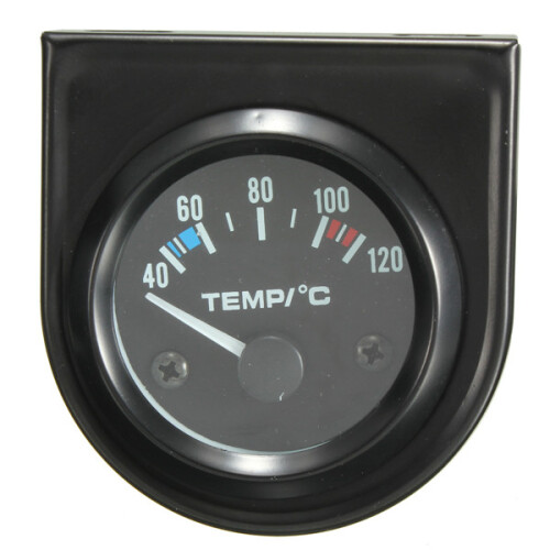 2Polegadas 52mm Medidor de Temperatura da Água Universal para Carro com Ponteiro 40-120 LED Branco 1