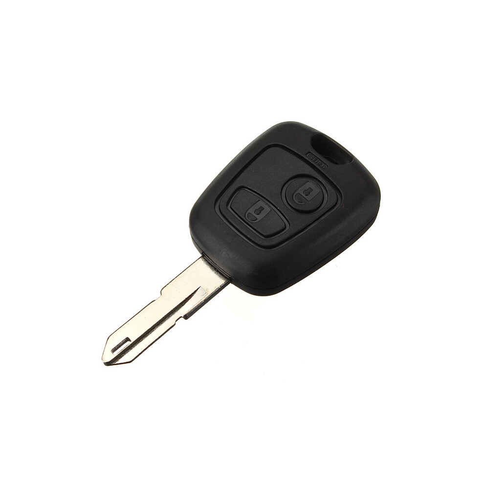 433Mhz 2 Button Remote Key Fob Blade With Id45 For Peugeot 206 Black 190268654067