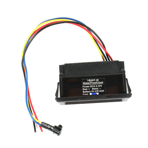 Automotive Electronic Clock DIY Creative LED Digital Vehicle Clock Waterproof Luminous Clock 2
