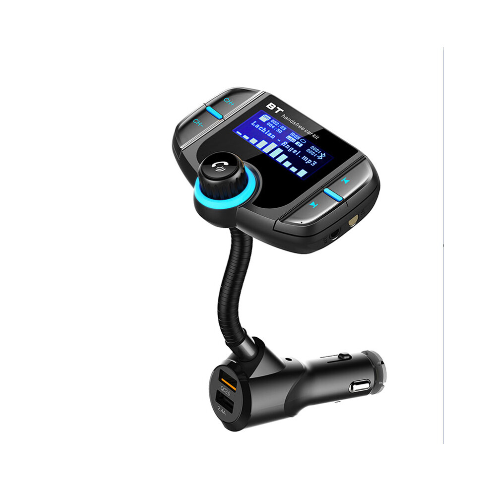 Bt70 Car Fm Transmitter Bluetooth Player Support Tf Card With Qc3.0 Fast Charger 611702168976