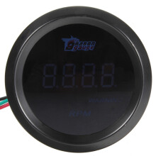 52 mm auton tacho mittari digitaalinen LED RPM-mittari sininen