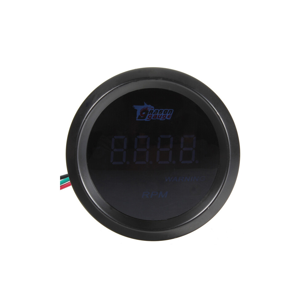 52Mm Car Auto Tacho Tachometer Gauge Digital Led Meter Rpm Blue 113617850958