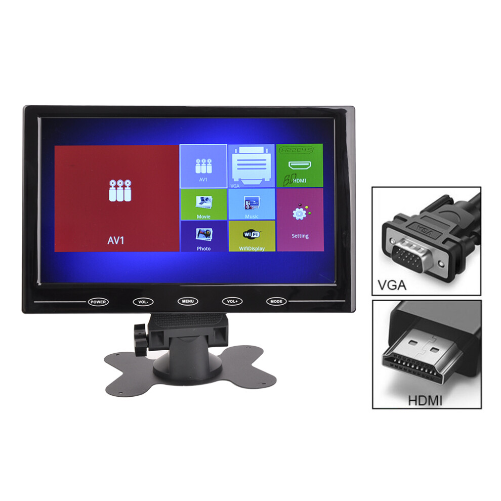 9 Inch Car Multimedia Display Screen Support Hdmi Vga Av 702248534841