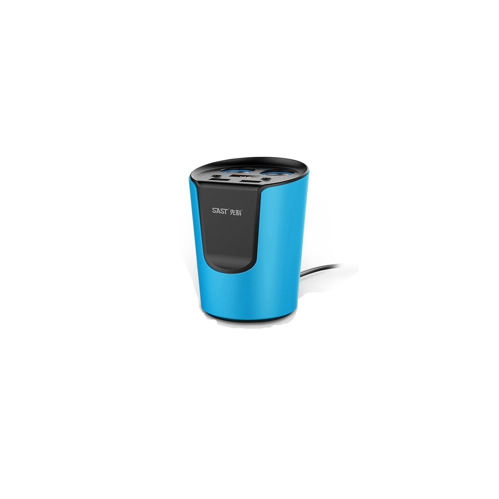 Car Cigarette Lighter Dual Usb Charger Independent Switch Voltage Display 799637060364
