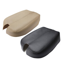 Neue schwarze-beige Konsole aus echtem Leder Armlehnenbezug für Honda Accord
