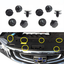 Neue 10 Stück Auto Kühler Oberer Schutz Kotflügelverkleidung Snap für Geely Atlas Boyue NL3 Proton X70 Emgrand X7 Sport EC8 E8 GT GC9 Borui