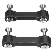 Neues 2-teiliges Haubenverschluss-Upgrade-Kit mit Hardware für Jeep Wrangler JK 2007–2017