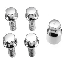 Nueva tuerca de tornillo antirrobo para llanta de aleación de aluminio 4+1 para neumáticos para BMW E30 E36 E46 E90