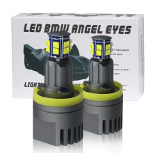 2 kappaletta auton LED enkelisilmät H8-ajovalot 1600LM 6500K liittimellä BMW: lle