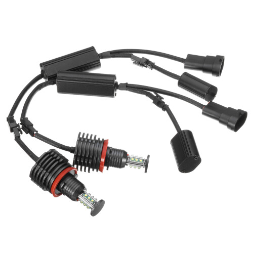Pair H8 120W Dagrijverlichting Witte Engel Ogen Halo Lamp Voor BMW E90 E92 E82 E60 E70