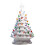 2019 White Vintage Retro Light Up Ceramic Christmas Tree With Light Bulbs 3