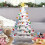 2019 White Vintage Retro Light Up Ceramic Christmas Tree With Light Bulbs 2