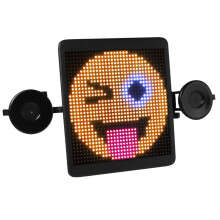 HI. GROOM LED Auto-Interaktionsbildschirm Heckscheibenanzeige Bordzeichen Licht Stimme Bluetooth Drahtlose Fernbedienung Werbung Emoticons Graffit