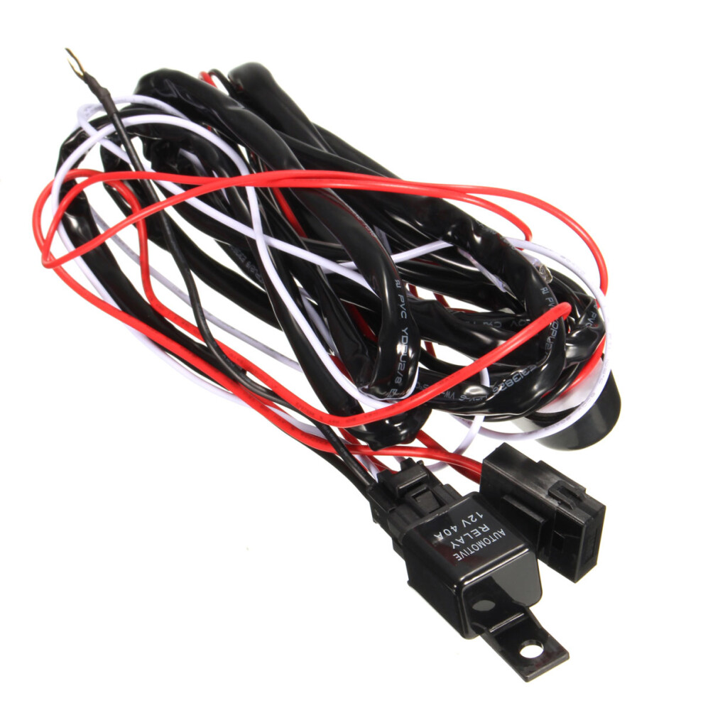2.5M Led Work Relay Wire Harness Loom Fuse Switch Dc12v 40A For Offroad Suv Truck Light 6908230885432