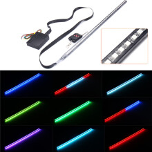 56 cm RGB LED-valonauha autoon konepellin alle skanneri Knight Rider strobovalo kaukosäätimellä