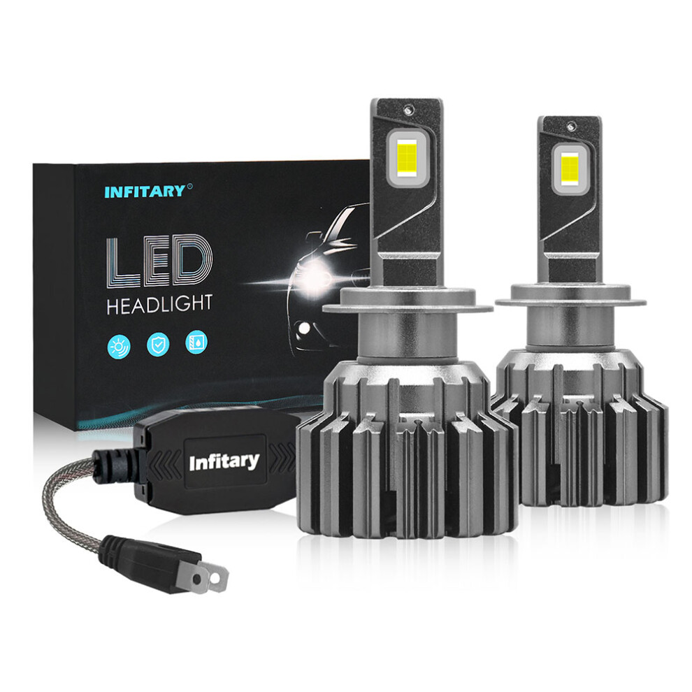 Infitary Q2 12V-110V 130W 40000Lm 6500K Car Cob Led Headlight H1 H4 H7 H11 9005 9006 Bright Spotlight Modified Led Car Lights Dark 6900085840505