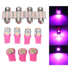 11 Stk. Auto Auto Lila Innenbeleuchtung Helle LED Lampe Nummernschild Dome T10 & 31 mm
