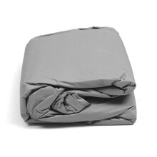 Cubierta de coche universal YXL PEVA sin orejas gris plateado resistencia a los rayos UV antiarañazos polvo suciedad protección total