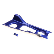 Marco de decoración de la cubierta del panel de la caja de cambios frontal del coche azul para accesorios Toyota C-HR 2016-2019