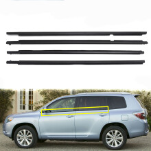 4X Weerstrip Raamafwerking Trim Dorpel Seal Band Voor Toyota Highlander