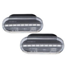 2 Stück LED-Seitenmarkierungslichter Blinker Klarglas für VW Golf MK4 97–05 Bora