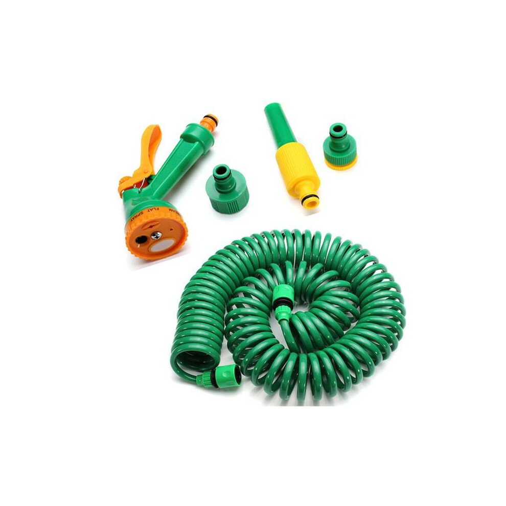 15M Telescopische Veerwater Slang Hoge Druk Auto Was Slang Thuis Bloemen Waterpijp-image