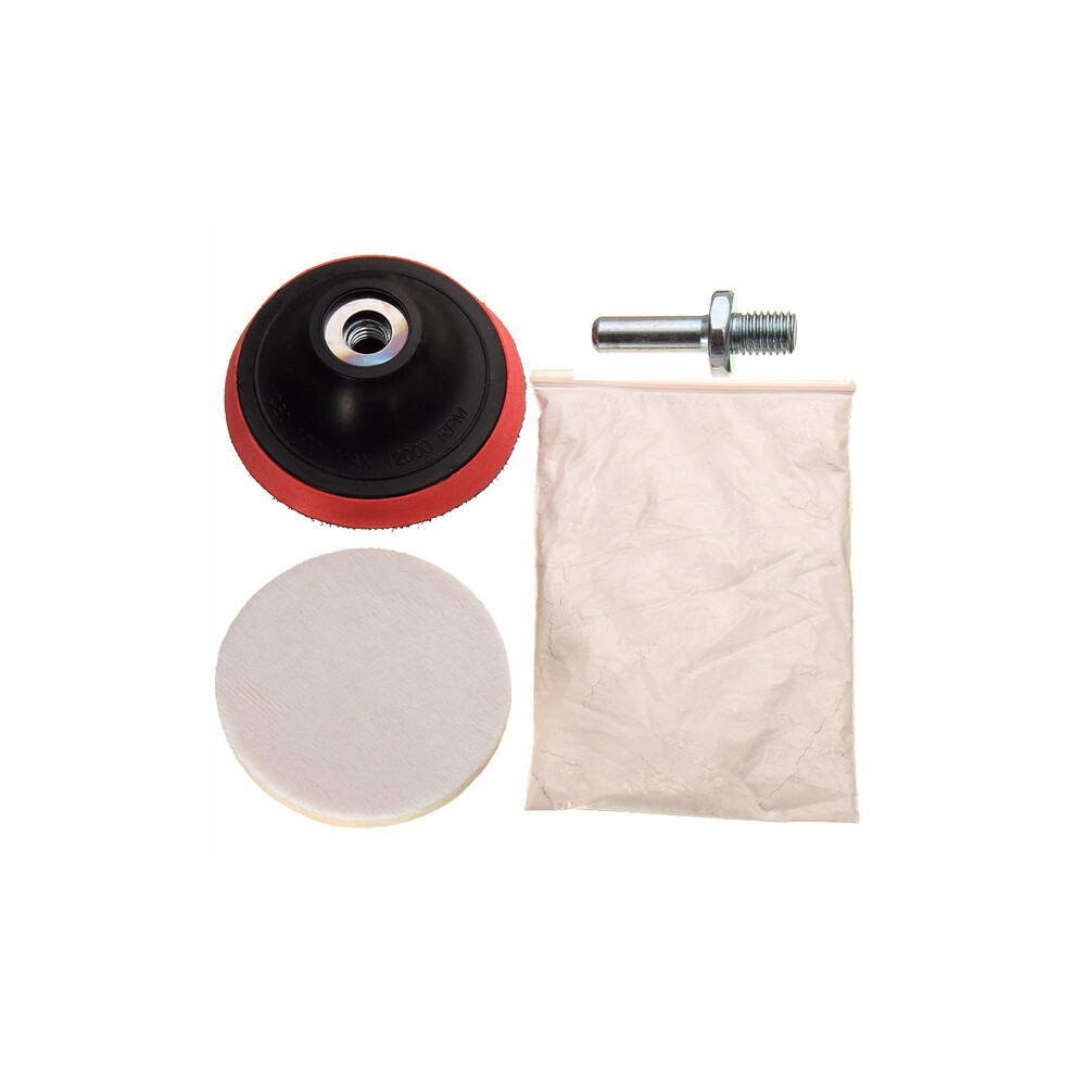 Car Polishing Kit Cerium Oxide Polishing Powder Felt Polishing Wheel Pad Drill Adapter 600182736669