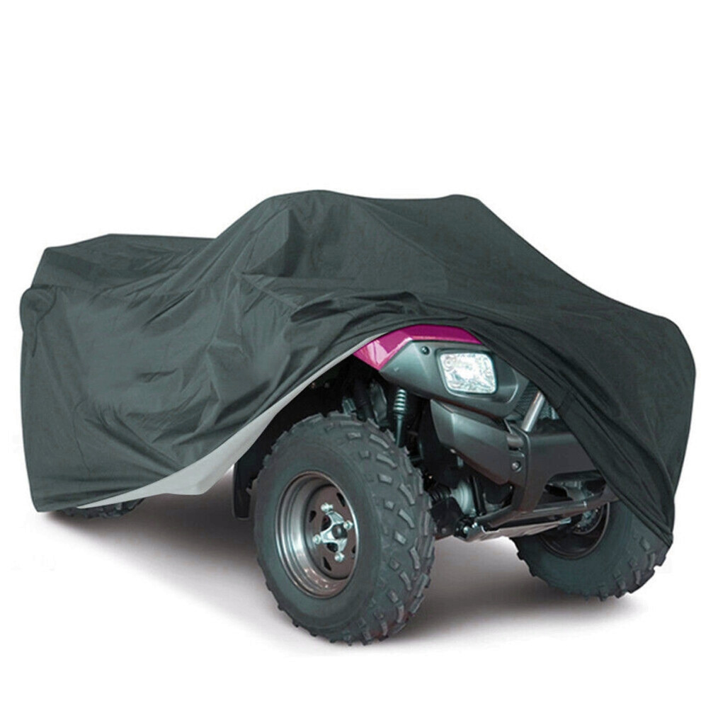 210T Waterproof Dustproof Cover Atv Quad Vehicle Scooter Motorbike M/L/Xl/Xxl/Xxxl Black 6900048340400