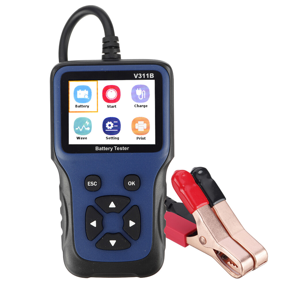 New Jdiag 12V Automobile Battery Detector Battery Charger Tester Motorcycle Car Battery Analyzer Test Tool 762179085362