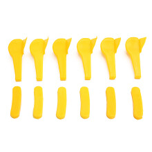 Novo conjunto de 12 peças de cabeça de montagem e desmontagem de pneus em nylon inserto de pato protetor de aro.