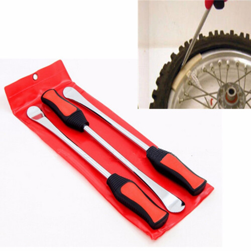 New 3pcs Spoon Motorcycle Tire Irons Changing Rim Protector Tool Combo With Case 2