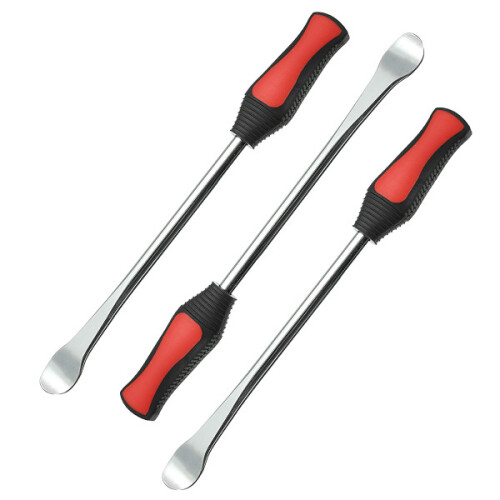 New 3pcs Spoon Motorcycle Tire Irons Changing Rim Protector Tool Combo With Case 1