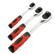 1/4 3/8 1/2 Inch S M L Maat Dubbele Weg Gear Ratchet Handgreep Steeksleutel Reparatietool