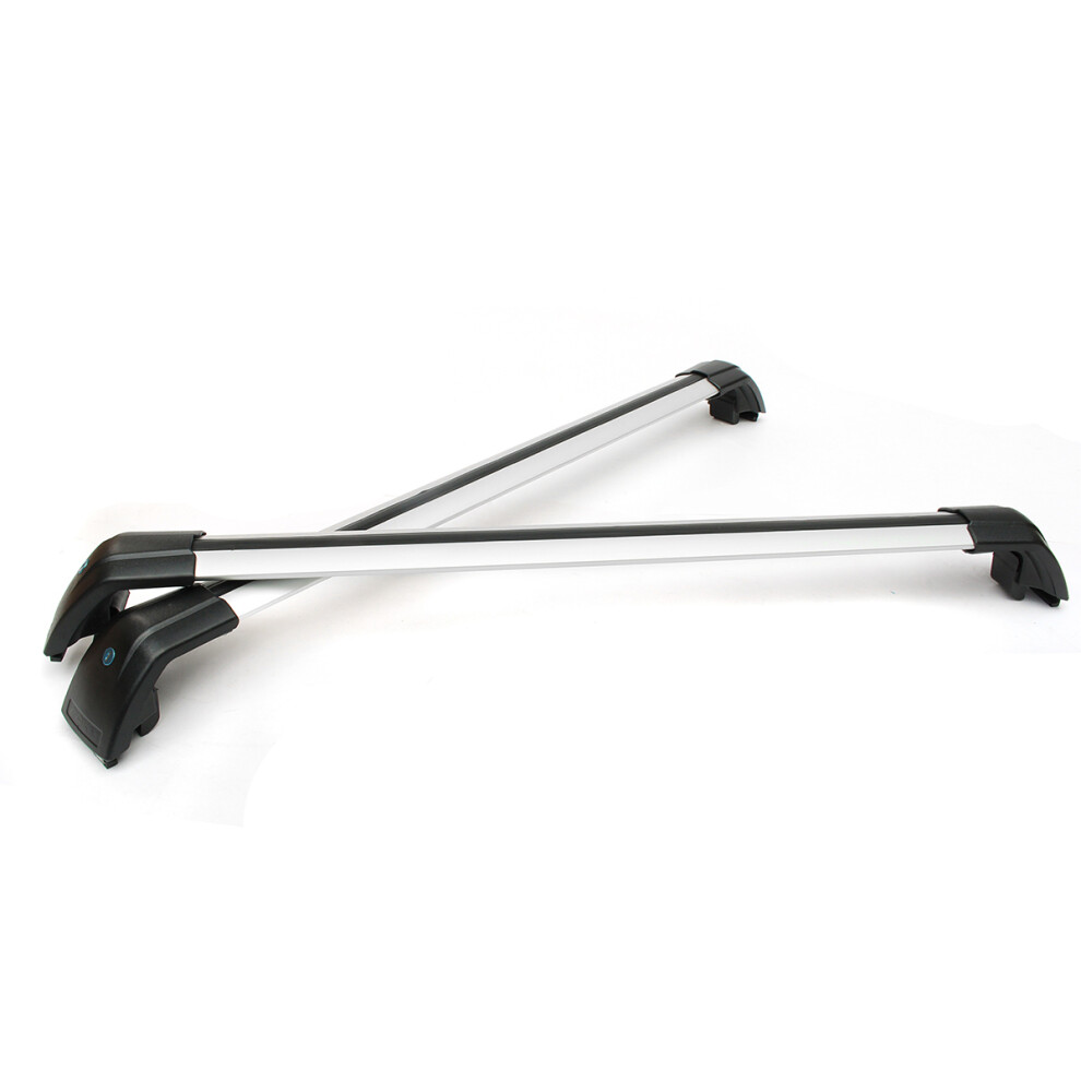 Universal Car Raised Rail Cross Bar Aluminum Roof Rack Luggage Carrier 610257102121