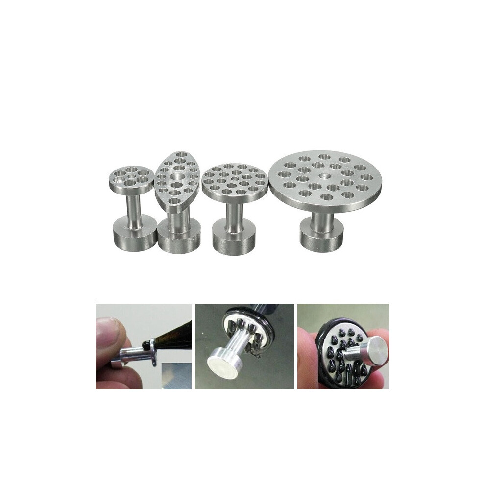 4Pcs Aluminum Dent Repair Puller Tabs Paintless Hail Buckle Car Repair Tools 681542927576