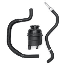 New Power Steering Reservoir Tank + Return Hose Cap Kit for BMW E39 525i 528i 530i 328i 528i 550i X5 Z3 Z4 Mini Cooper