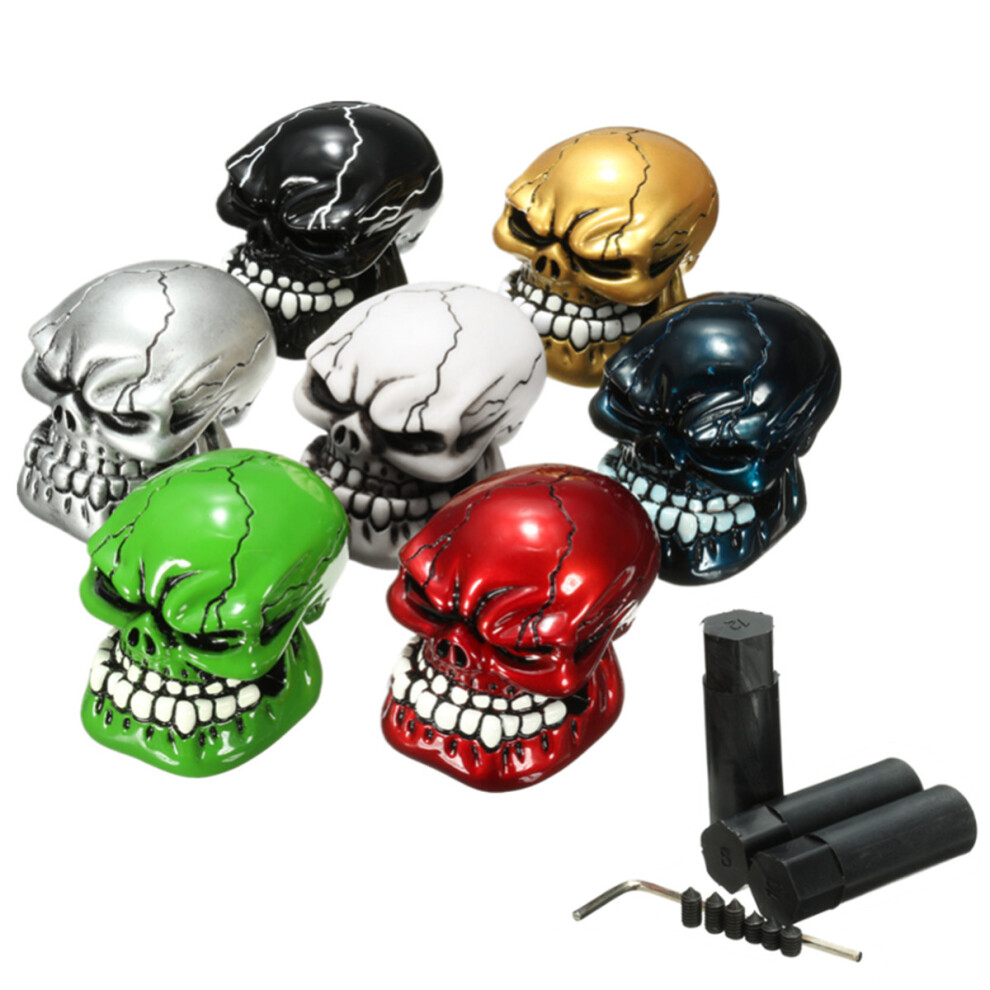 Universal Resin Skull Style Gear Stick Shift Knob Lever Shifter M8/M10/M12 6900011567001
