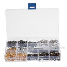 Nuevos 200 piezas de ojetes de latón de 6 mm para cuero remaches manualidades ropa reparación