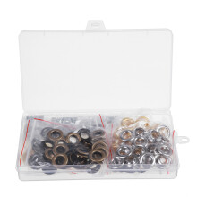 Nuevo kit de herramientas de 100 piezas de ojetes de 10 mm para bricolaje bronce para artesanía en cuero pancartas reparación de cinturones