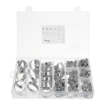 Neues 91-teiliges Sortiment von Edelstahl-Schlauchschellen-Kit mit Clips ohne Treiber