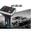 Car Charger MP3 Player bluetooth 4.2+EDR Stereo A2DP FM Transmitter LED Screen Support Hands-free USB 3